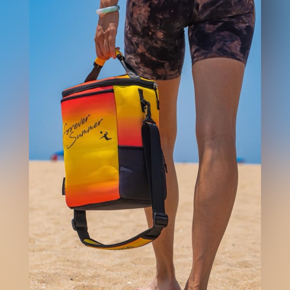 Forever Summer Ombre Yellow-Orange Cooler Bag